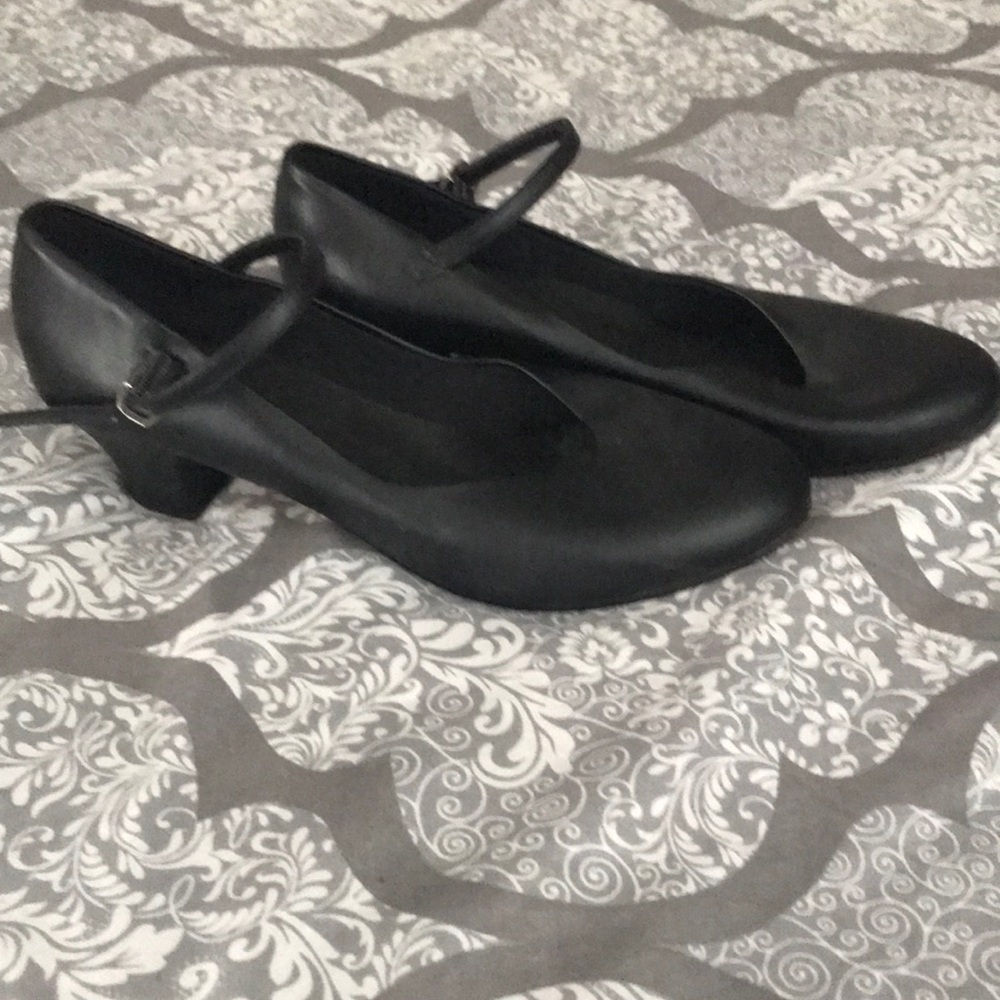 Black dance shoes